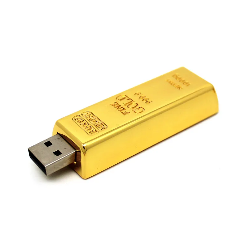 Металлический USB флеш-накопитель barras de oro/ladrillo Modelo lingotes pen Drive memoria Stick pendrive 4 ГБ/8 ГБ/16