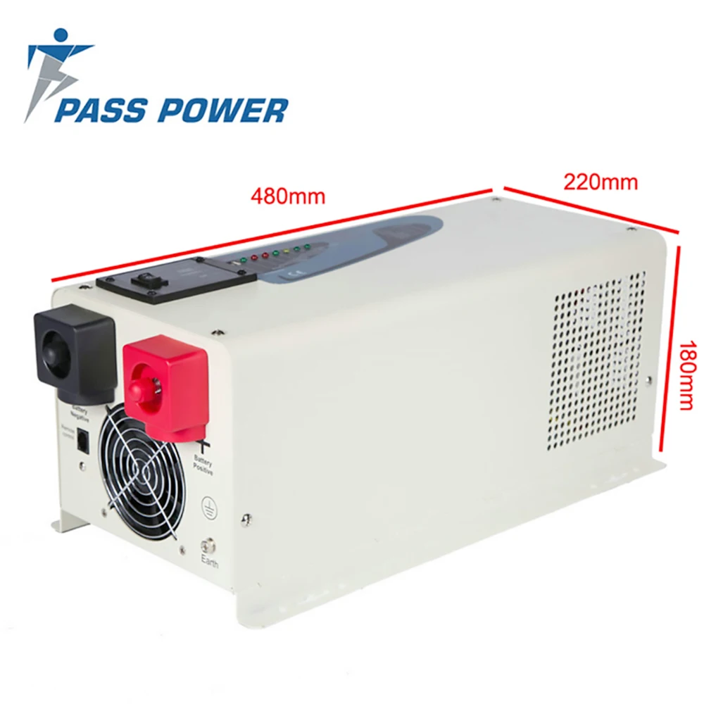 

Best quality DC 12v24v48v to AC 110v/220v 2000w pure sine wave vehicle power inverter