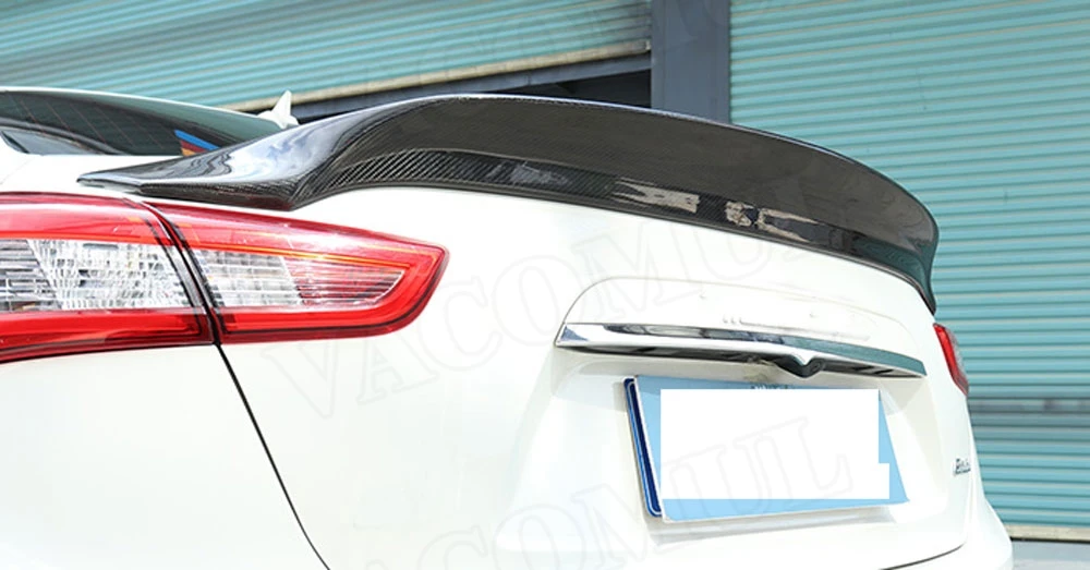 Углеродного волокна задний спойлер загрузки утка крылья для Maserati Ghibli Q4- автомобиля внешней отделки