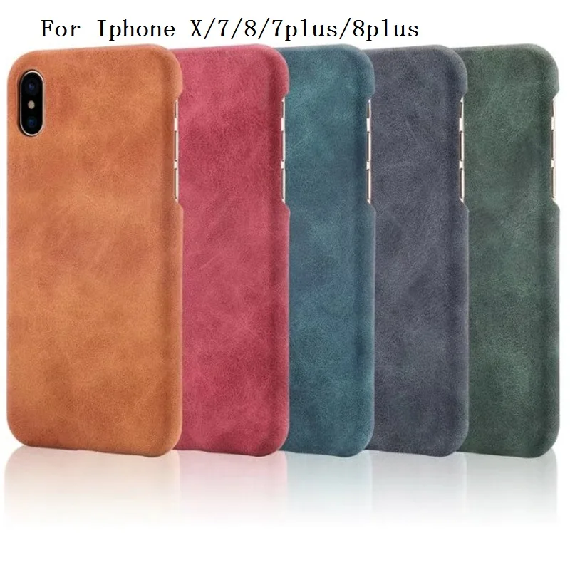 

Роскошный чехол-накладка из искусственной кожи для iPhone XS X 7 8 Plus 10, чехол для телефона, оболочка, встроенные железные листы, магнитные чехлы-д...