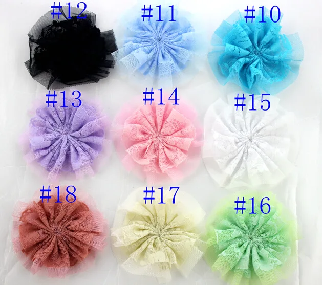 Детские аксессуары для волос девочек 9 см розетка сделай сам кружевные сетчатые