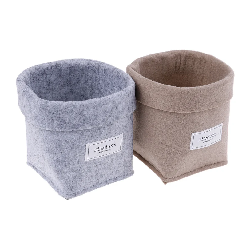 Мягкий и толстый цветочный горшок из фетра шерсти в стиле ретро|Цветочные горшки