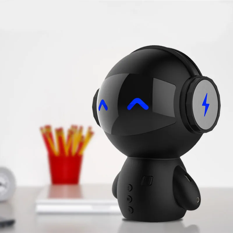 Лидер продаж Портативный Мультфильм Робот мини Bluetooth Колонки Беспроводной банка