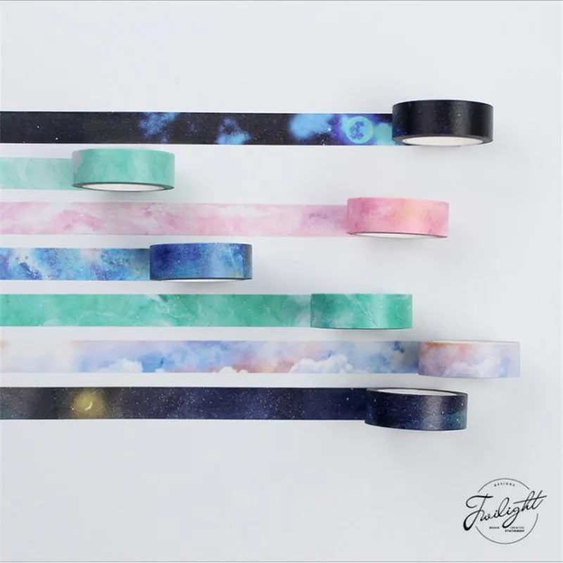 

1 roll Fantastic Starry Sky Galaxy Washi Tape DIY Decor Diary Album Notebook Caft