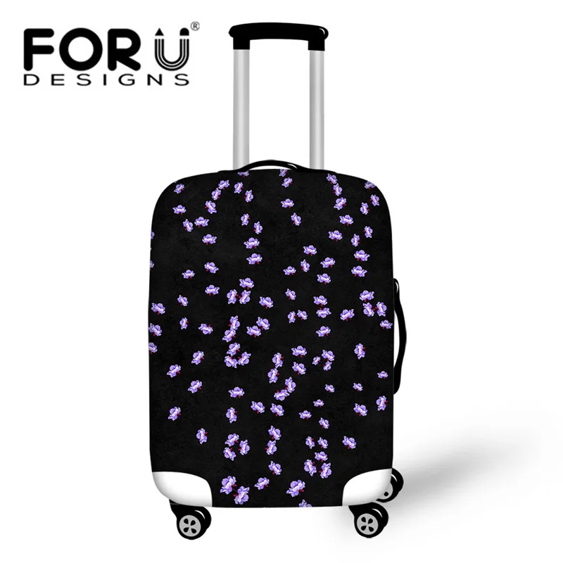 FORUDESIGNS/3D Цветочный дорожный багажный чехол для 18-30 дюймов, чехол для багажника, пылезащитный чехол на молнии с принтом розы, чемодан, эластичное покрытие - Цвет: CC4218