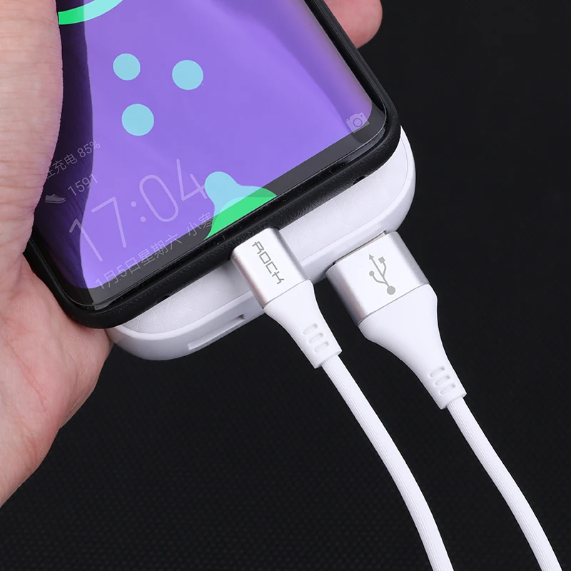 ROCK USB 3A type C телефонный кабель для Xiaomi huawei mate 20 Pro samsung Galaxy QC3.0 быстрой зарядки USB-C |