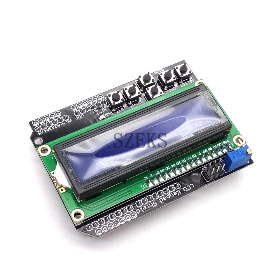 ЖК клавиатура Щит LCD1602 LCD 1602 Модуль дисплей для Arduino ATMEGA328 ATMEGA2560 raspberry pi UNO синий