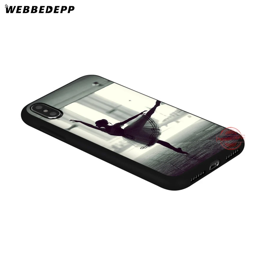 WEBBEDEPP Ballerina dancing girl Soft Silicone Case for iPhone 8 7 6S 6 Plus 11 Pro XS Max XR X 5 5S SE Back Shell | Мобильные