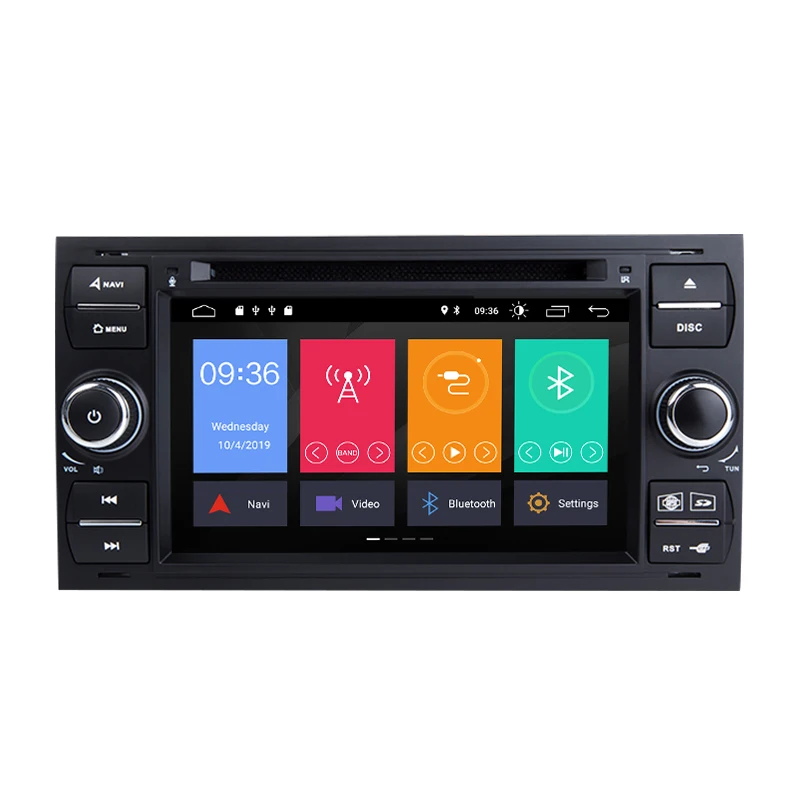2Din Android 10 Автомобильный мультимедийный плеер для Ford Focus 2 3 Transit Connect S MAX C MAXKuga Mondeo 4