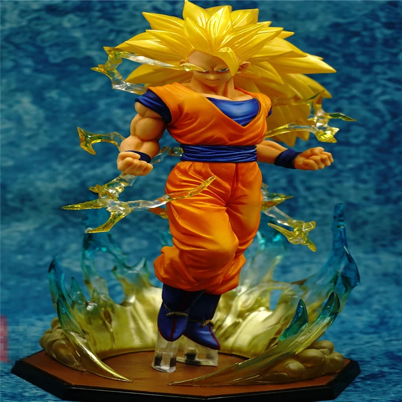 18 см Супер Саян 3 Сон Гоку ПВХ Фигурки Dragon Ball Коллекция Модель Детские Изысканные