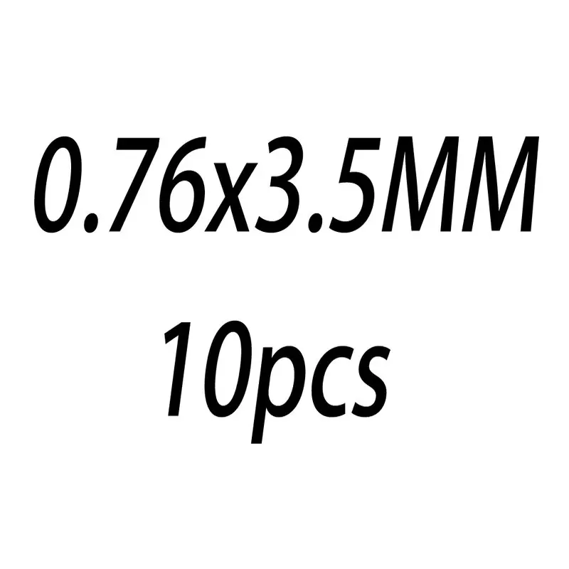 0.76x3.5MM 10PCS 10 шт. 0,5/0,64/0,76/0,81 мм 14 K, покрыто золотом, открытые кольца прыжок из 14-каратного золота с Разделение кольцо для изготовления ювелирных изделий, брелки для ключей& браслет ювелирных изделий - Цвет: 0.76x3.5MM 10PCS