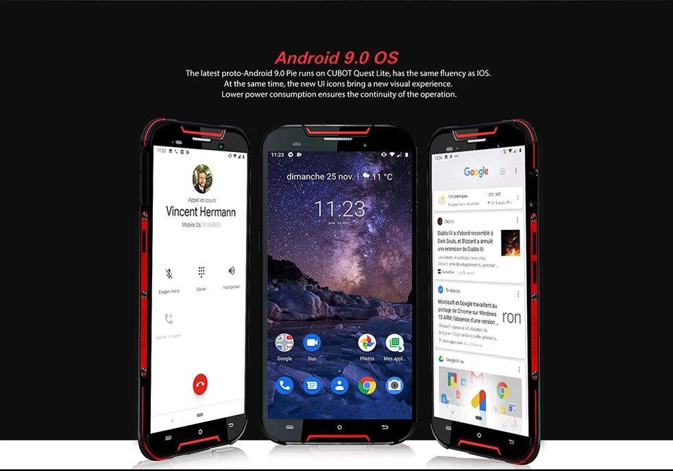Cubot Quest Lite спортивный прочный телефон IP68 MT6761 5," 3 ГБ+ 32 ГБ 3000 мАч Android 9,0 пирог 4G LTE двойная камера 13 МП type-C Face ID