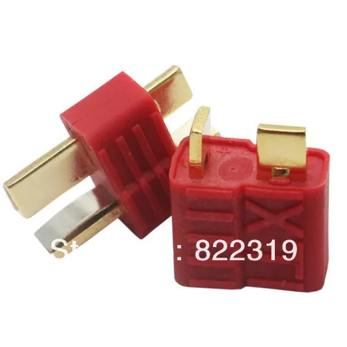 

100 pairs x Connector Golden grip slip T plug Anti-skid For RC ESC Battery+Register