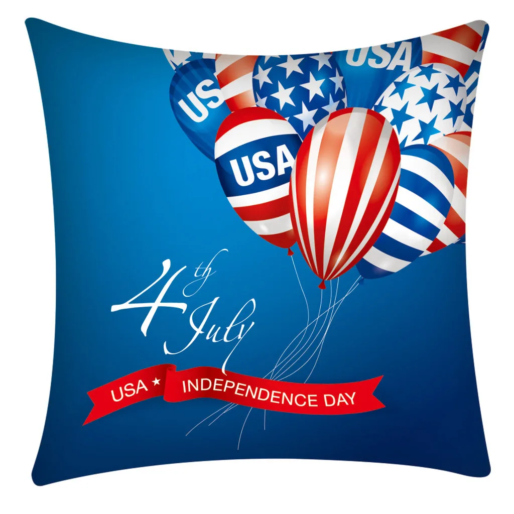 Наволочка для подушки День Независимости 4 июля наволочки дивана украшение дома
