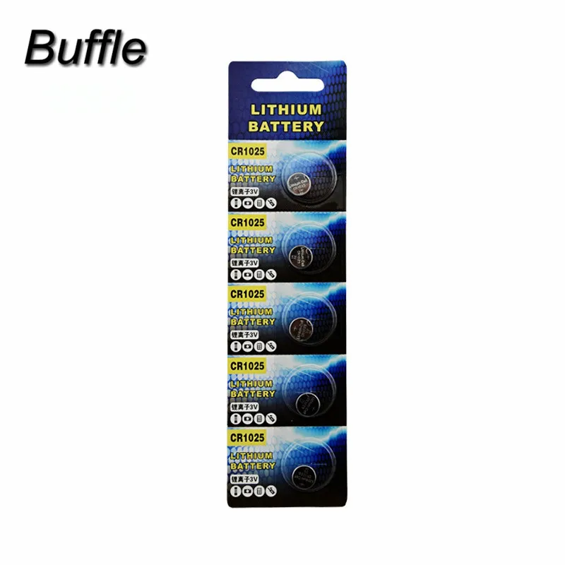 

5pcs Buffle CR1025 3V Button Cell Coin Batteries DL1025 BR1025 KL1025 CR 1025 Lithium Battery For Watch Toys Calculator