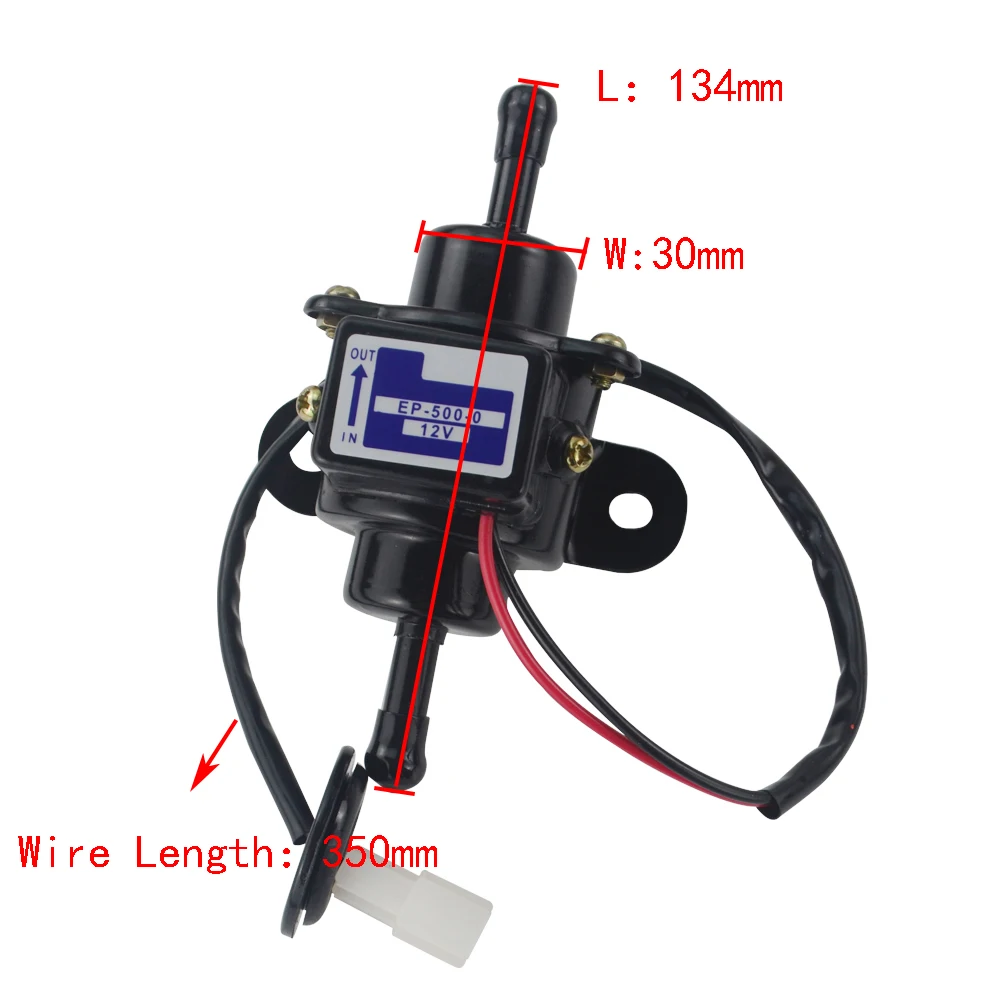 LZONE- 12V Electric fuel pump EP-500-0 035000-0460 12585-52030 diesel gasoline pertrol case For Kubota Yanmar Cub Cadet Engine