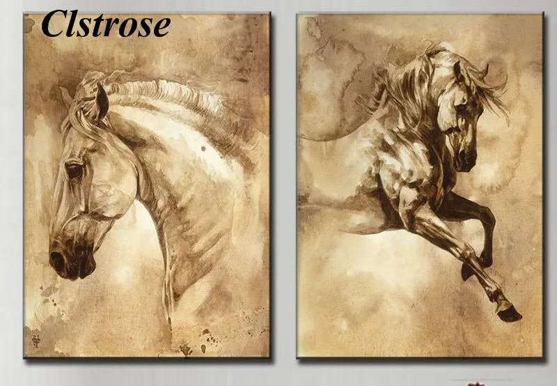 Набор из 2 предметов современная европейская живопись на холсте с принтом