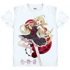 Футболка Monogatari Ошино Синобу рубашка дышащие футболки с рисунком из аниме удивительный подарки мужские Дизайнерская футболка с рисунком аниме футболка a