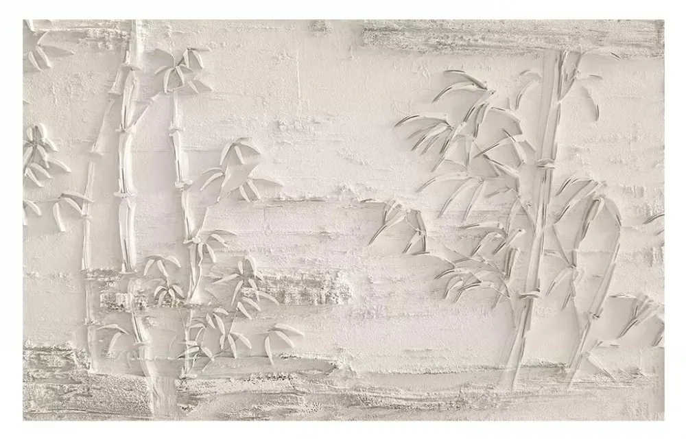 Кремовый Цветной 3d трехмерный рельефный современный новый китайский бамбуковый