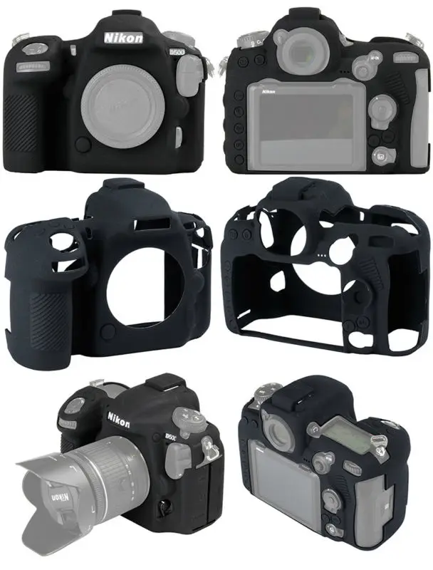 Мягкий силиконовый резиновый защитный чехол для камеры D500 Nikon | Электроника