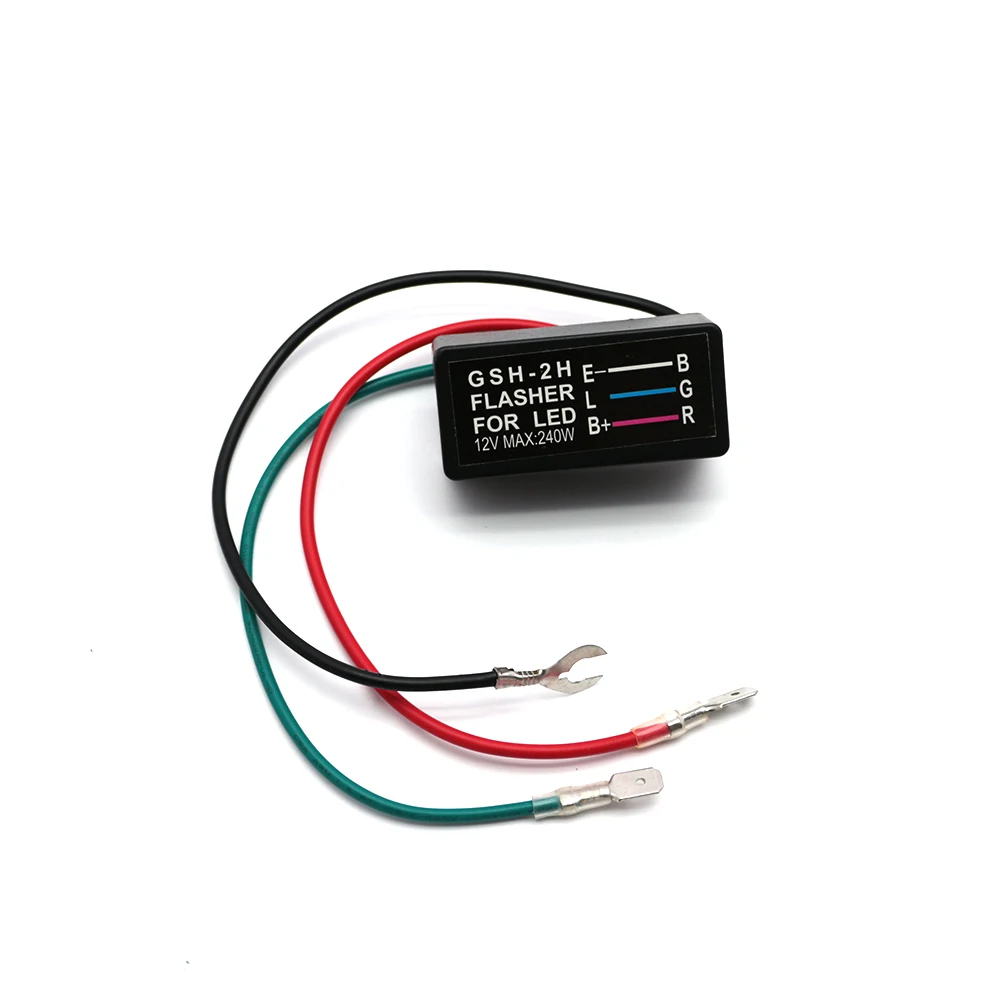 Светодиодный сигнал поворота для мотоцикла мигалкой реле 12 V 240 W DOP-3X 3 Pin проблесковый маячок Управление 80 раз/мин скутер мигалка аксессуары