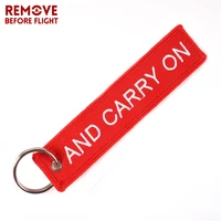 newest keychain keep calm and carry on embroidery chaveiro para moto bijoux key chain oem key holder for car key tag car styling