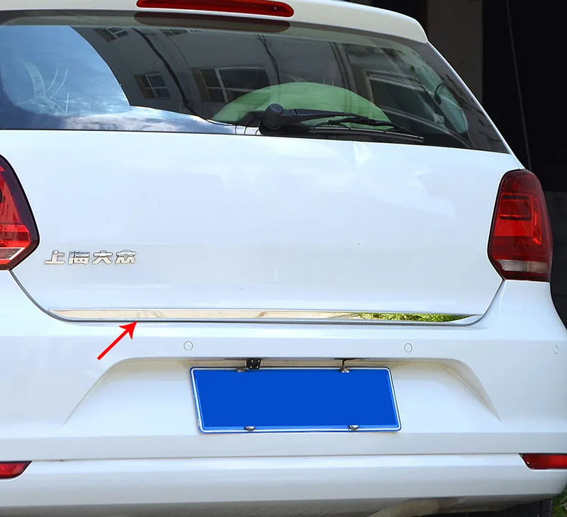 

1pc for polo 2011-2017 Trunk tailgate Decorative bright strip