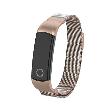 YUEDAER металлический Миланский ремешок для часов Huawei Honor Band 4 5 Магнитный металлический браслет для Honor Band 4 Band 4 аксессуары - Цвет: bronze gold