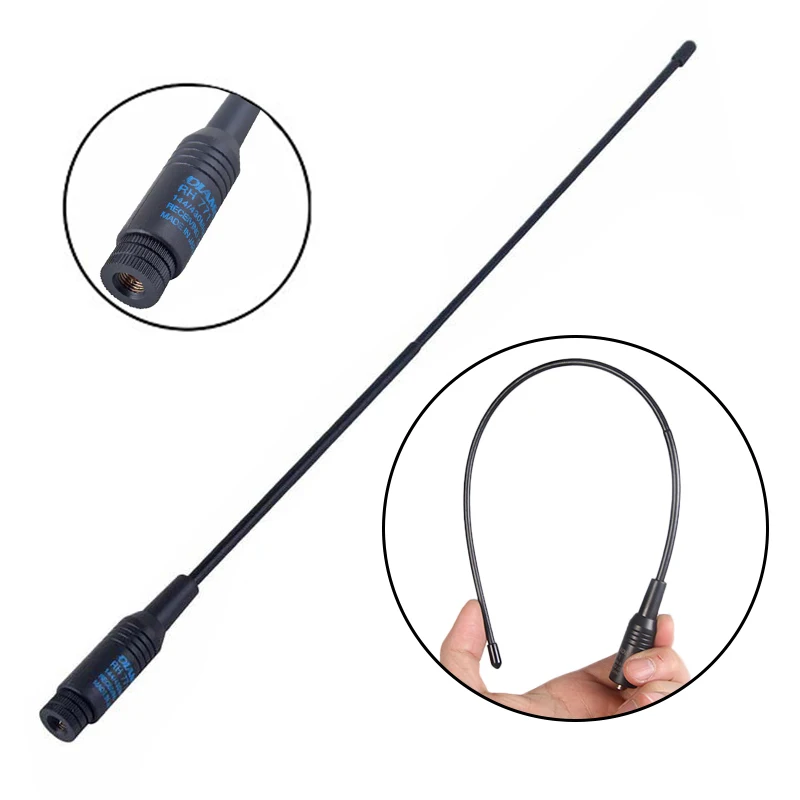 General Diamond RH-771 Dual Band иди и болтай Walkie Talkie Baofeng антенна VHF/УВЧ SMA-Female для Портативная радиостанция Baofeng UV-5R UV-82 BF-888S