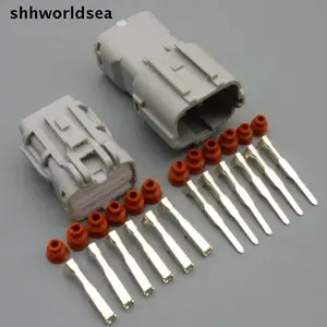 Shhworld 6 Pin 7123-7464-40 7222-7464-40 автомобильный коннектор заднего фонаря, разъем для лампы заднего фонаря