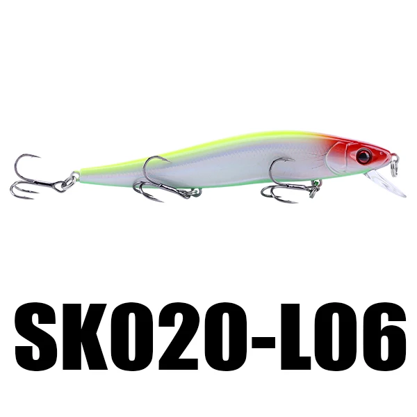 1PC L06 SeaKnight SK020 Рыбалка Лур 1 шт. 14 г 110 мм 0-1 м глубина плавающей Минноу искусственные приманки жесткий приманки 10 Цвета Рыбалка Воблеры - Цвет: 1PC L06