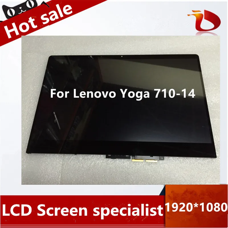 Оригинальный Новый ЖК дисплей с сенсорным экраном в сборе для Lenovo Yoga 710 14 14IKB 80V4002NCD