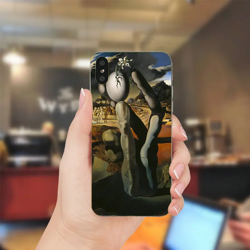 Salvador Dali абстрактного искусства мягкие ТПУ Силиконовые случаи мобильного