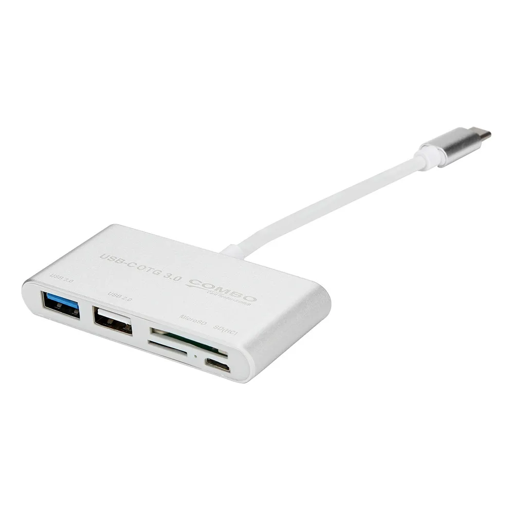 5 в 1 USB C концентратор Тип SD TF Card Reader 3 0 концентраторы с портом питания Micro Sup порт ing