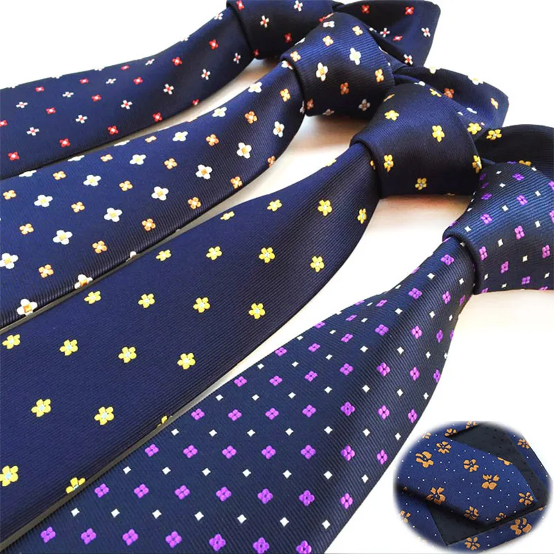 Модный мужской цветочный галстук с цветами, шелковые повседневные Галстуки для мужчин, Свадебные Галстуки для рубашек и вечеринок, мужские ...