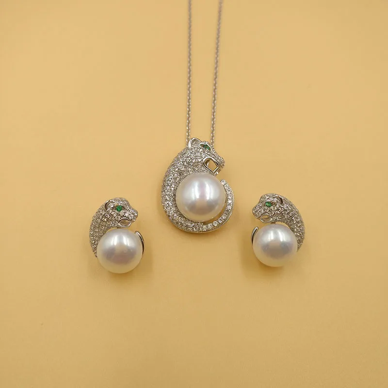 Женский ювелирный комплект из натурального жемчуга серебро 925 пробы|Ювелирные