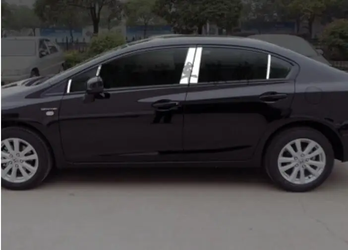 Jioyng двери автомобиля полное окно Рамки подоконник литья Накладка для 12-15 Honda Civic