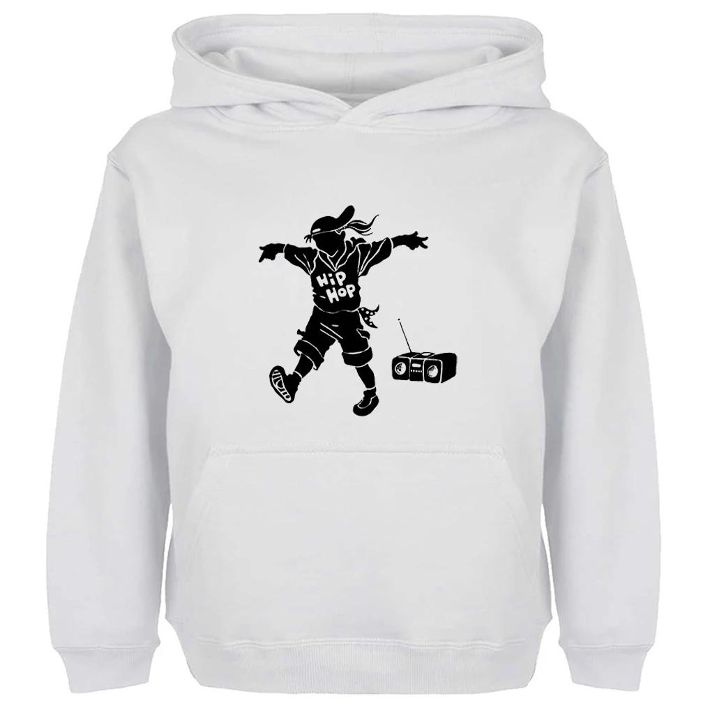 Забавная Толстовка в стиле ретро хип хоп для мальчиков и девочек с изображением