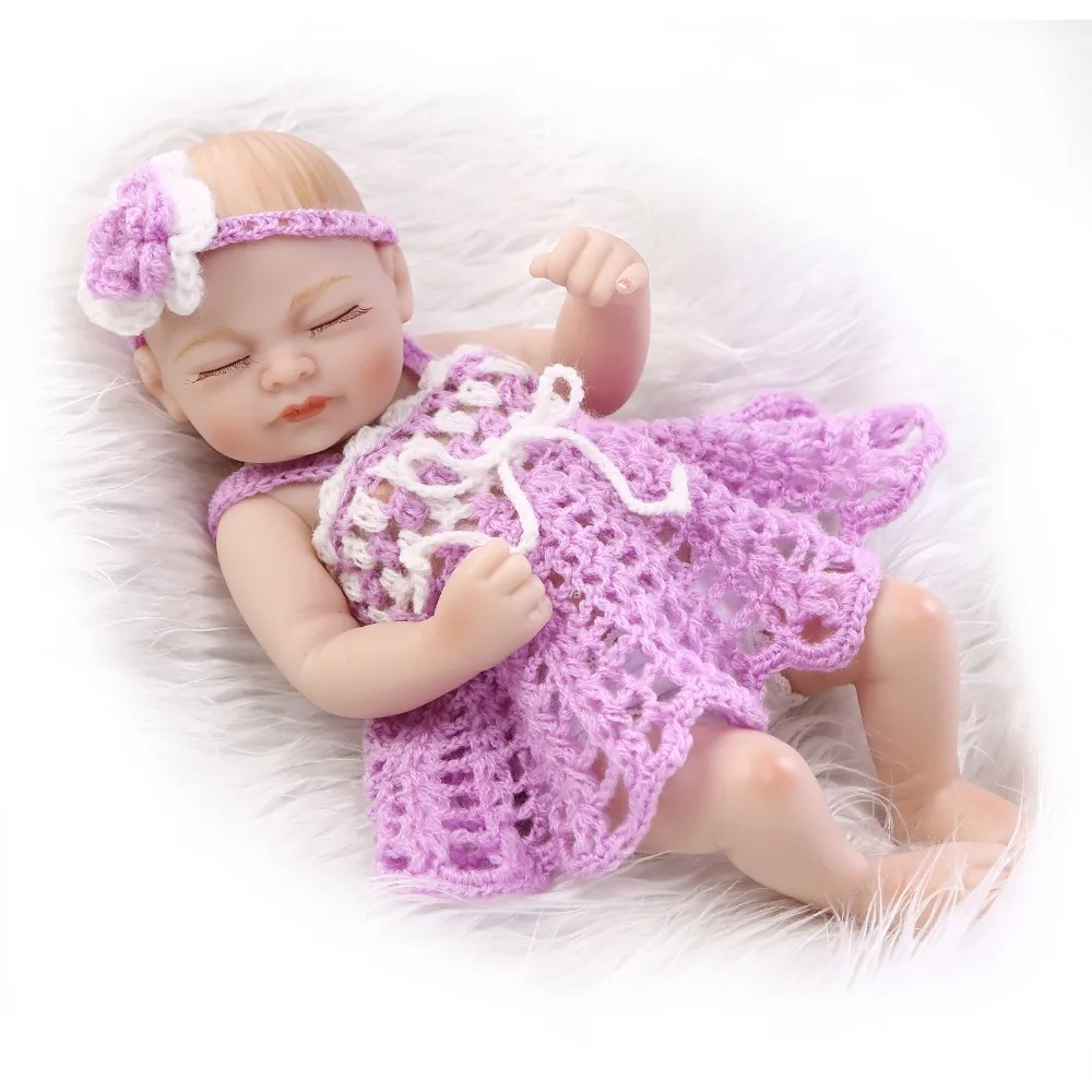 Мягкая силиконовая виниловая кукла для новорожденных 10 дюймов|doll soft|newborn baby dollbaby