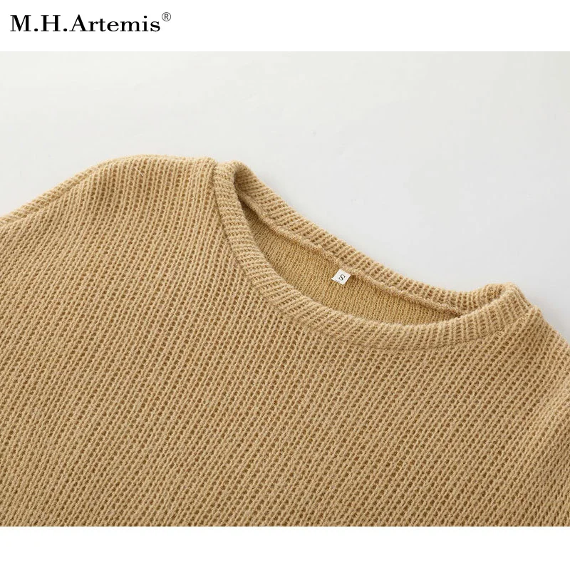 M. H. Artemis Повседневный свободный свитер женский осенне-зимний пуловер с длинным
