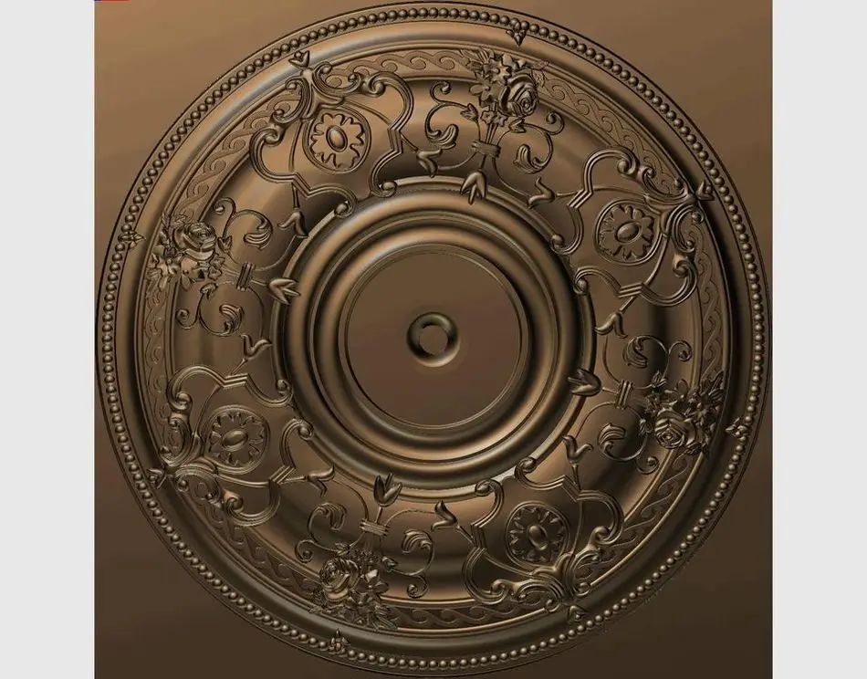 3d модель рельеф для ЧПУ в формате STL rosette_34|3d model relief|3d relief modelfor cnc |