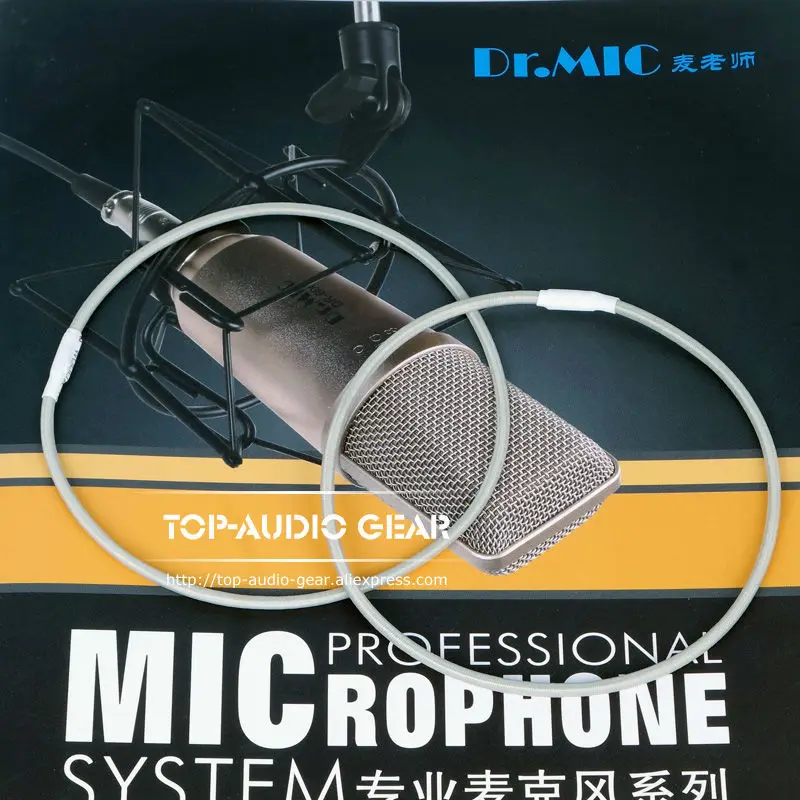 Высококачественный микрофон для записи эластичный резиновый ремешок NEUMANN U87 U 87 Ai