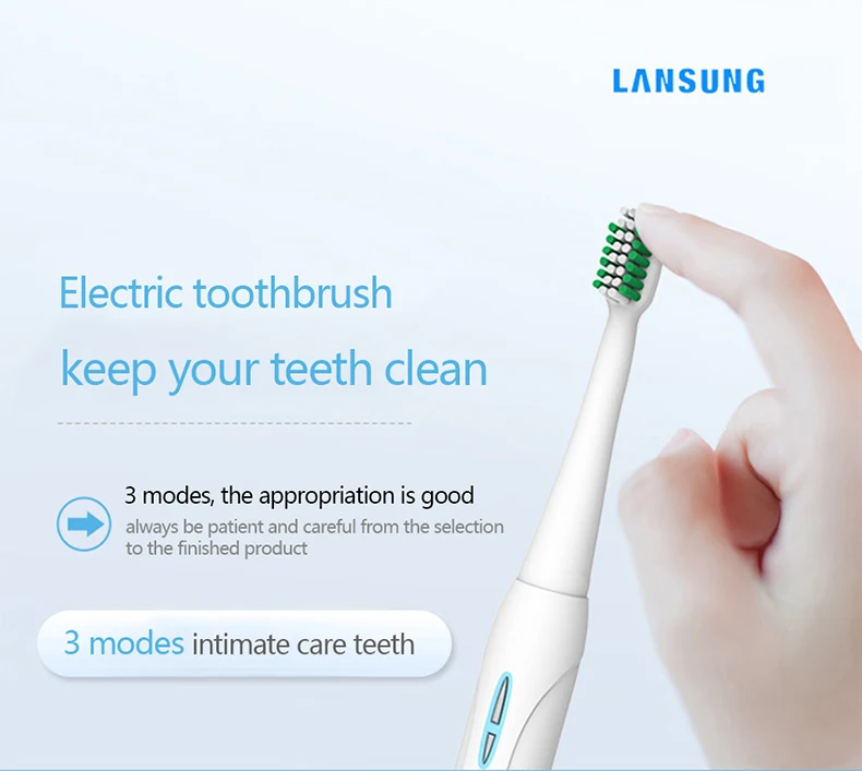 Lansung зубная щетка электрическая зубная щетка Sonicare перезаряжаемая электрическая зубная щетка Escova De Dente Eletrica гигиена полости рта щетка 4