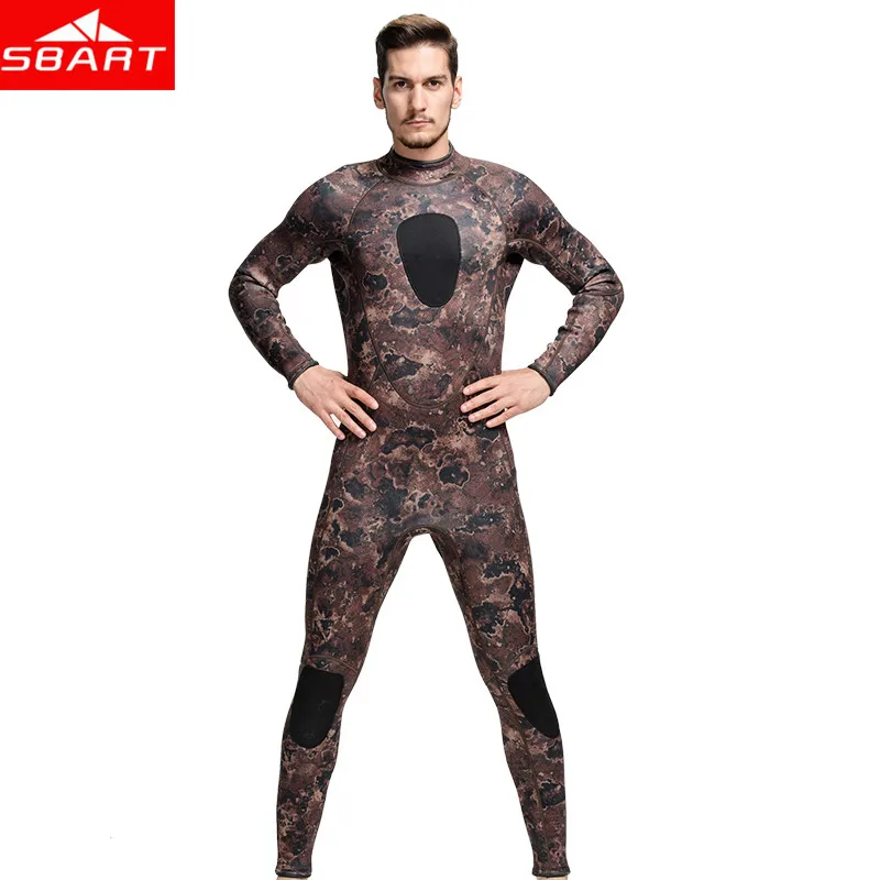 SBART Камуфляж Подводной Охоты Гидрокостюм 3 ММ Неопрена Профессиональный