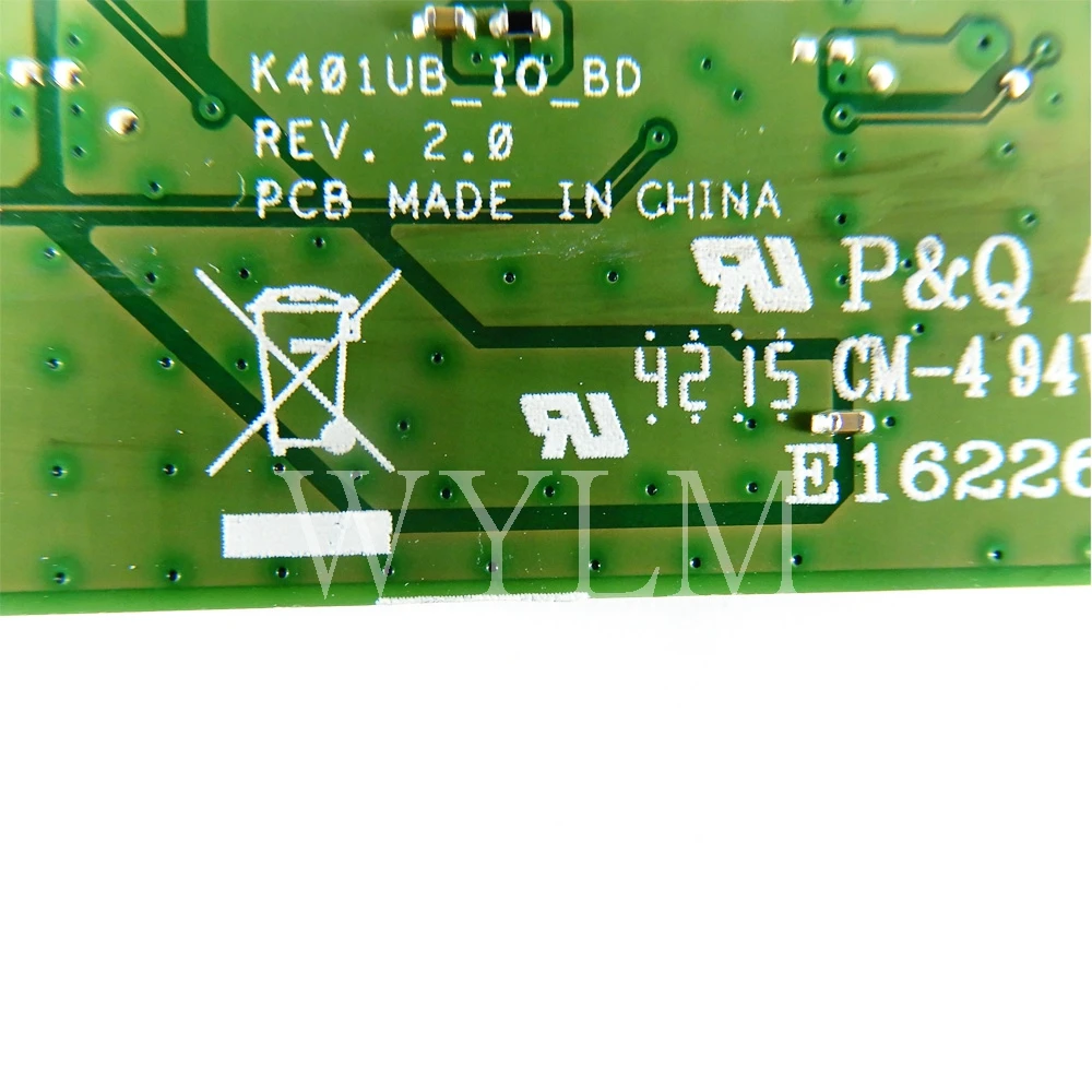 K401UB IO Плата REV2.0 для ASUS K401 K401U материнская плата ноутбука USB аудио sd карта |