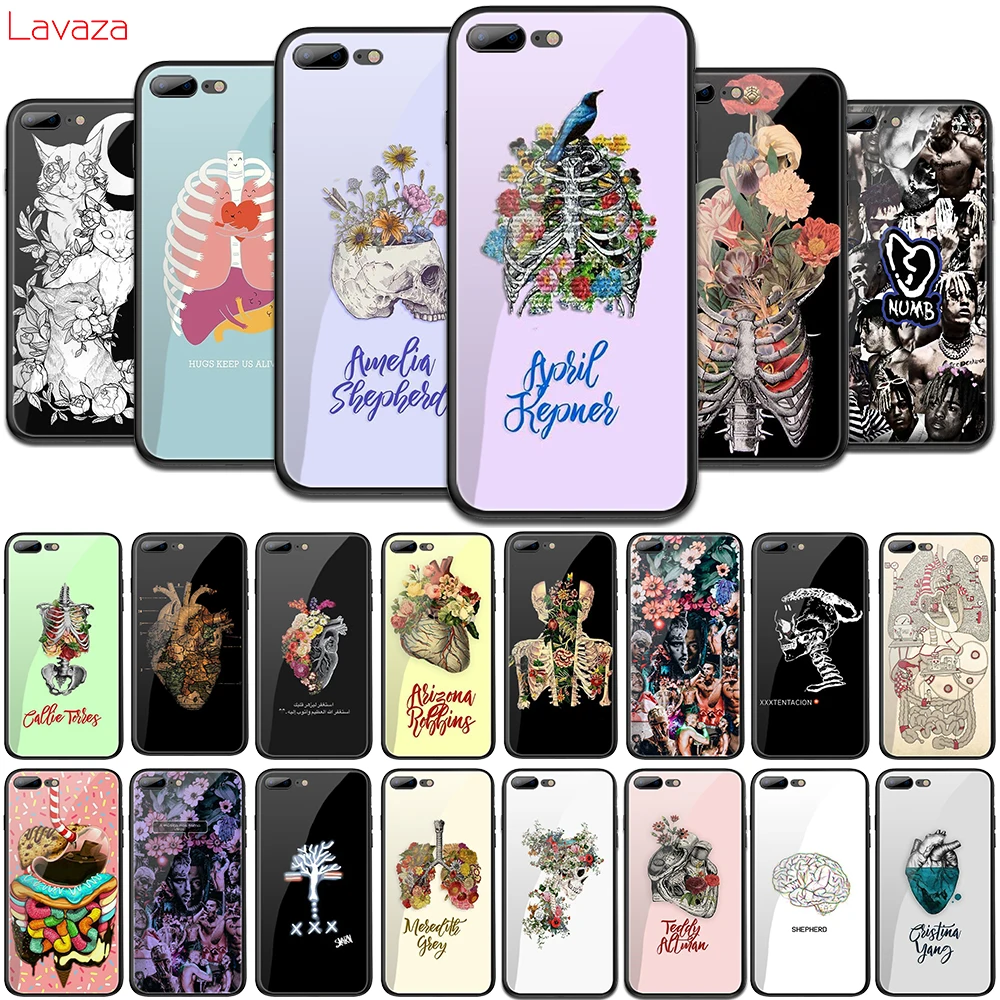 Чехол Lavaza с сердцем и идеями из закаленного стекла ТПУ для iPhone 6 6S 7 8 Plus 5 5S SE XR X XS 11
