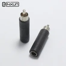 1 шт. 6 35 мм гнездо аудио RCA штекер к rca разъем адаптера для