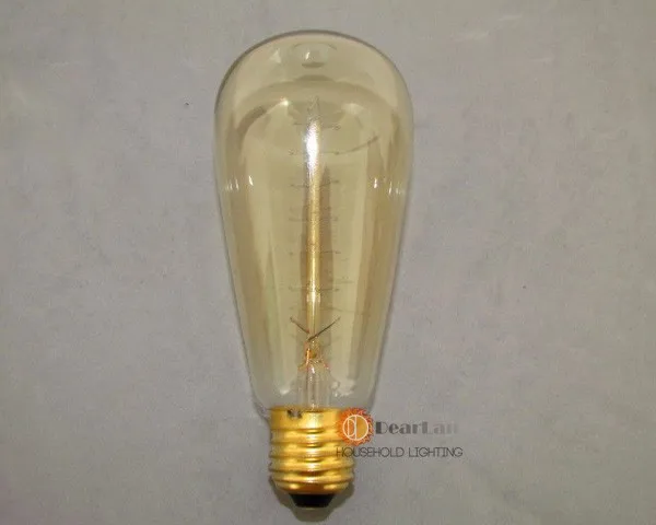 Специальные оптовые продвижение лампы, модное накаливания Edison ЛАМПЫ E27/60 Вт/220 В, винтаж Эдисон лампочка Fixtrures для декора