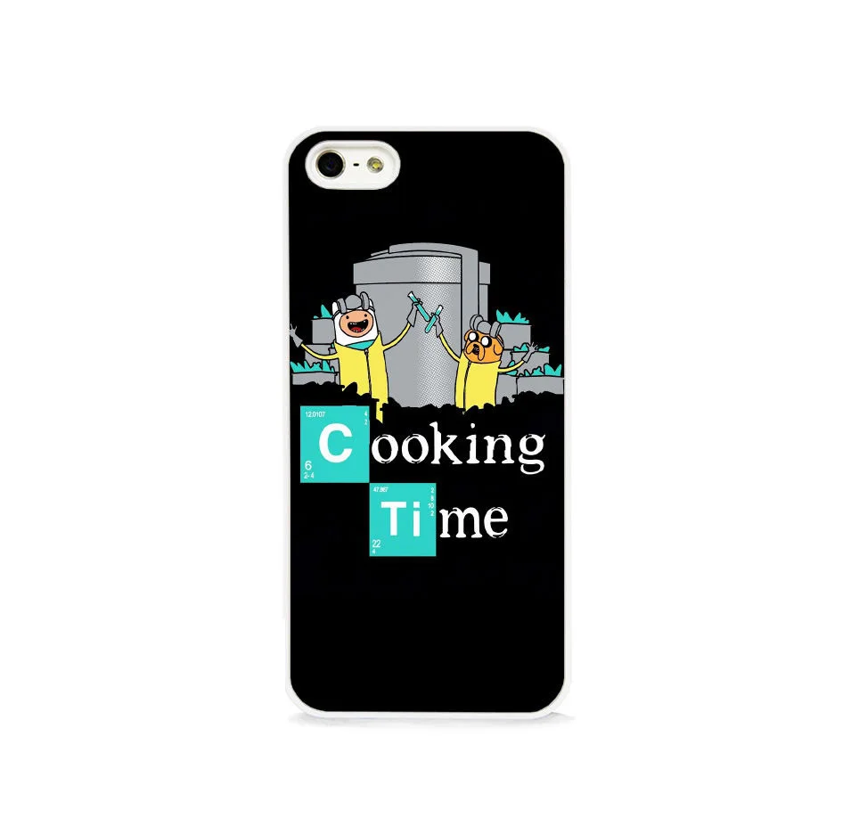 Free Shipping Adventure Time Breaking Bad Cooking Cell Phone Cover Cases for Apple iPhone 5 and 5S Case|phone skin cover|cover powderphone face