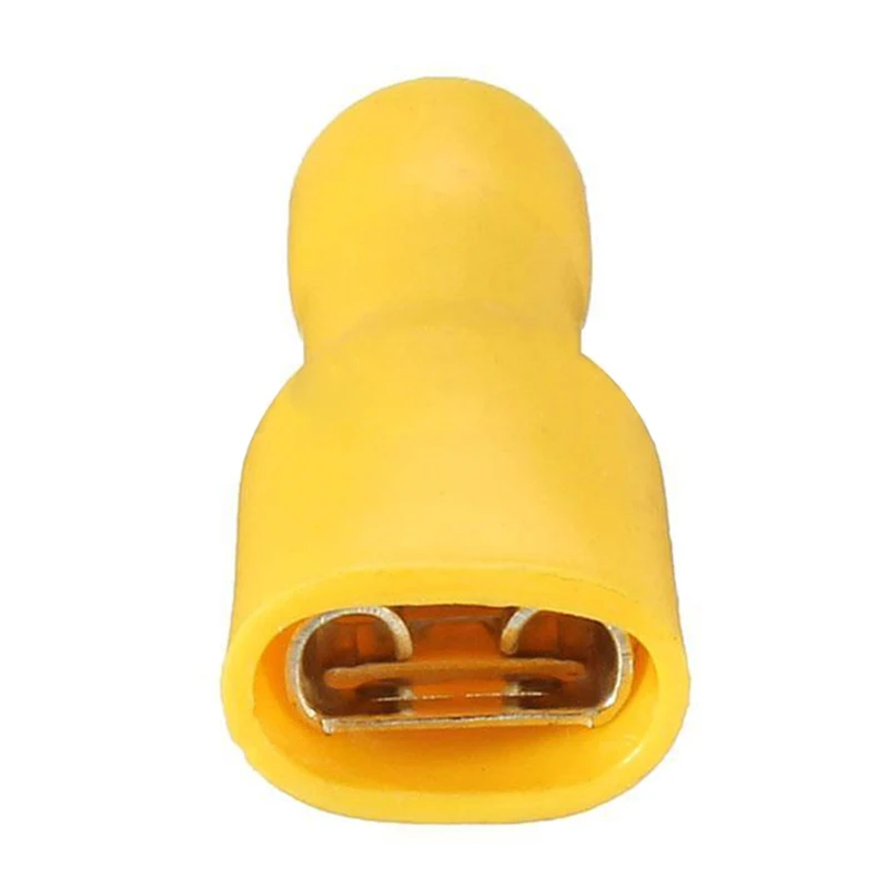 100 шт изолированные обжимные лопаты терминал провода кабель разъем женский